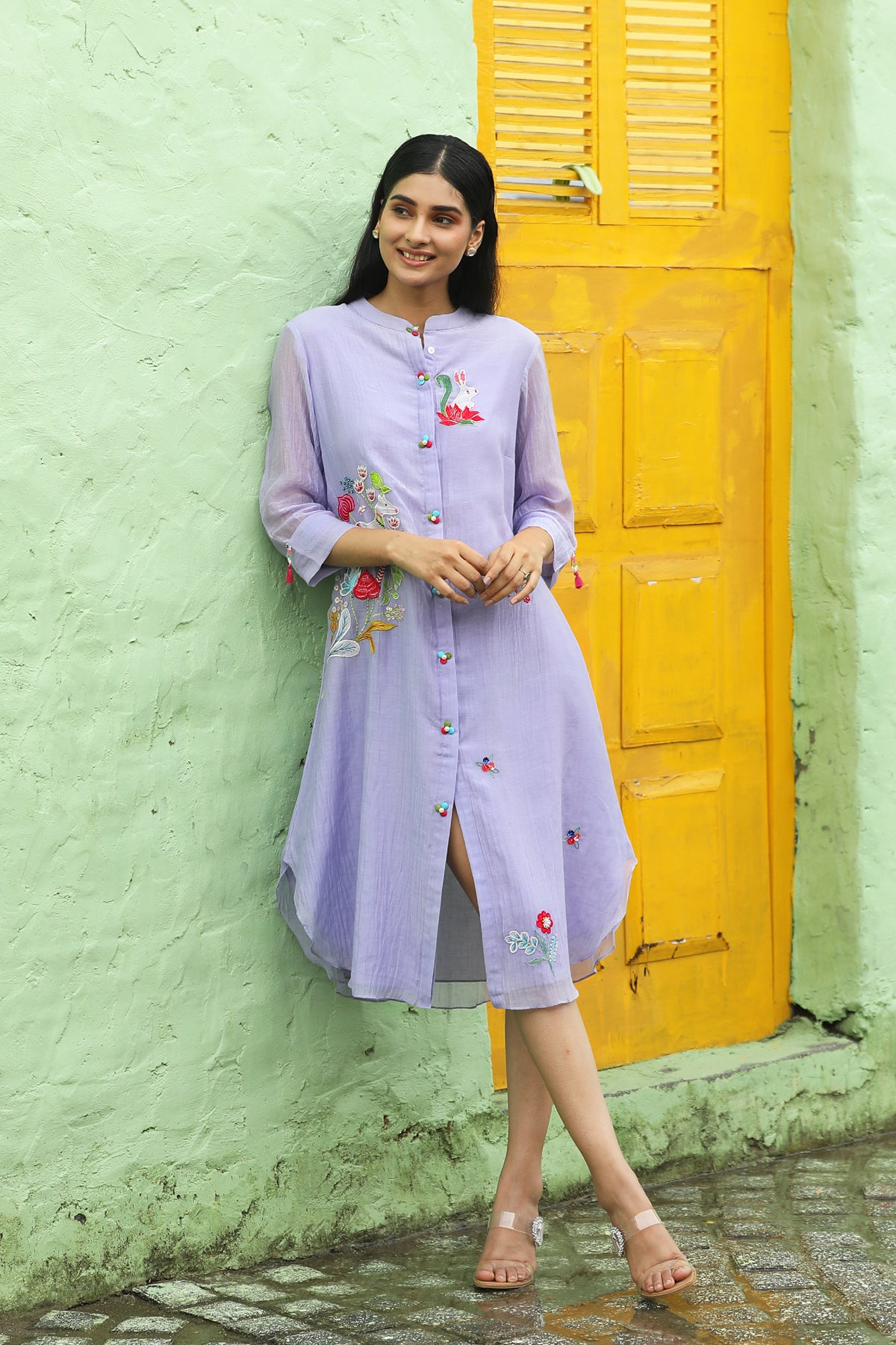 MERAKI LILAC TUNIC SET