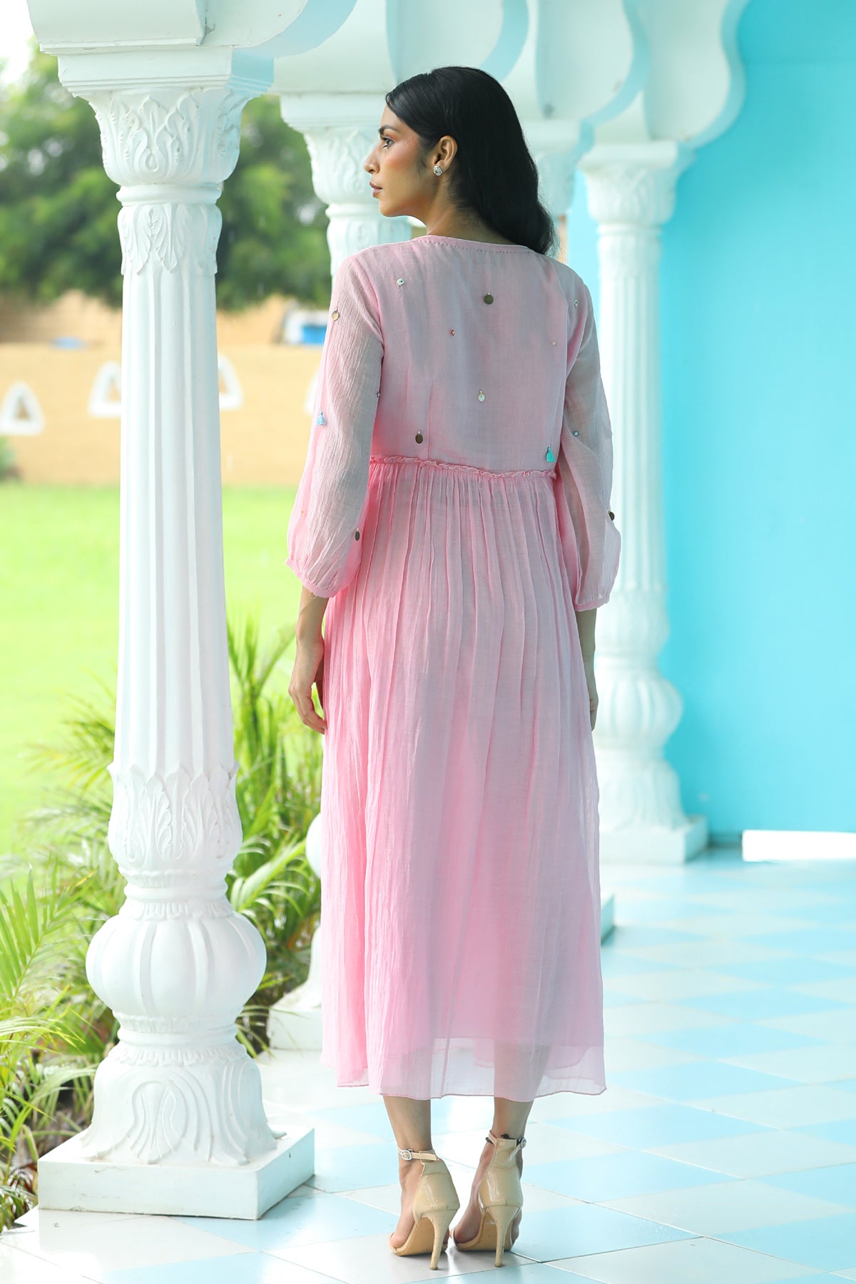 MERAKI BABY PINK DRESS