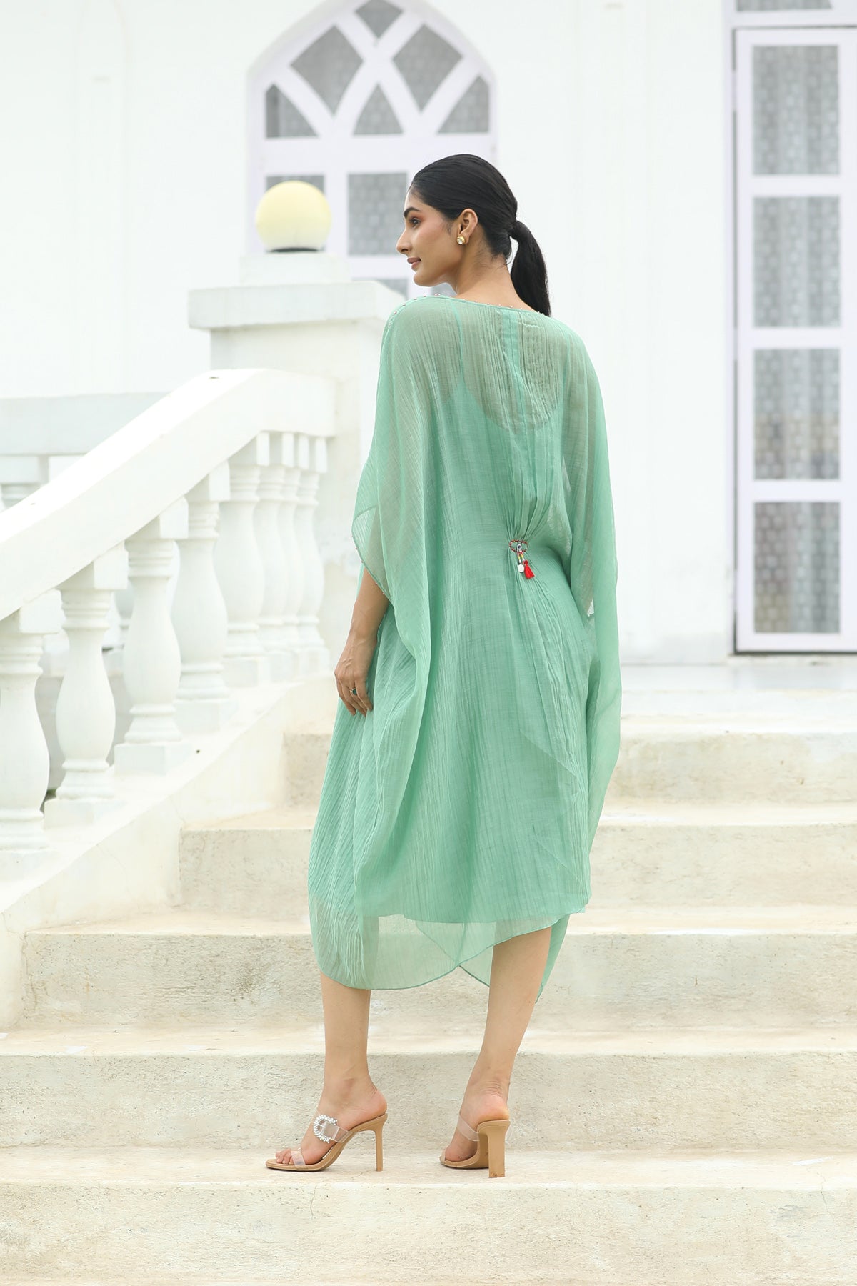 MERAKI MINT GREEN KAFTAN SETS