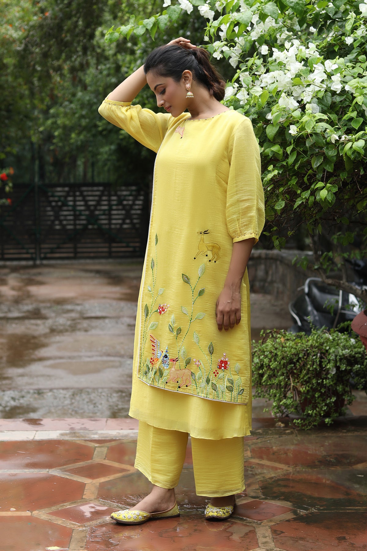 PAPEEHA YELLOW  KURTA SETS