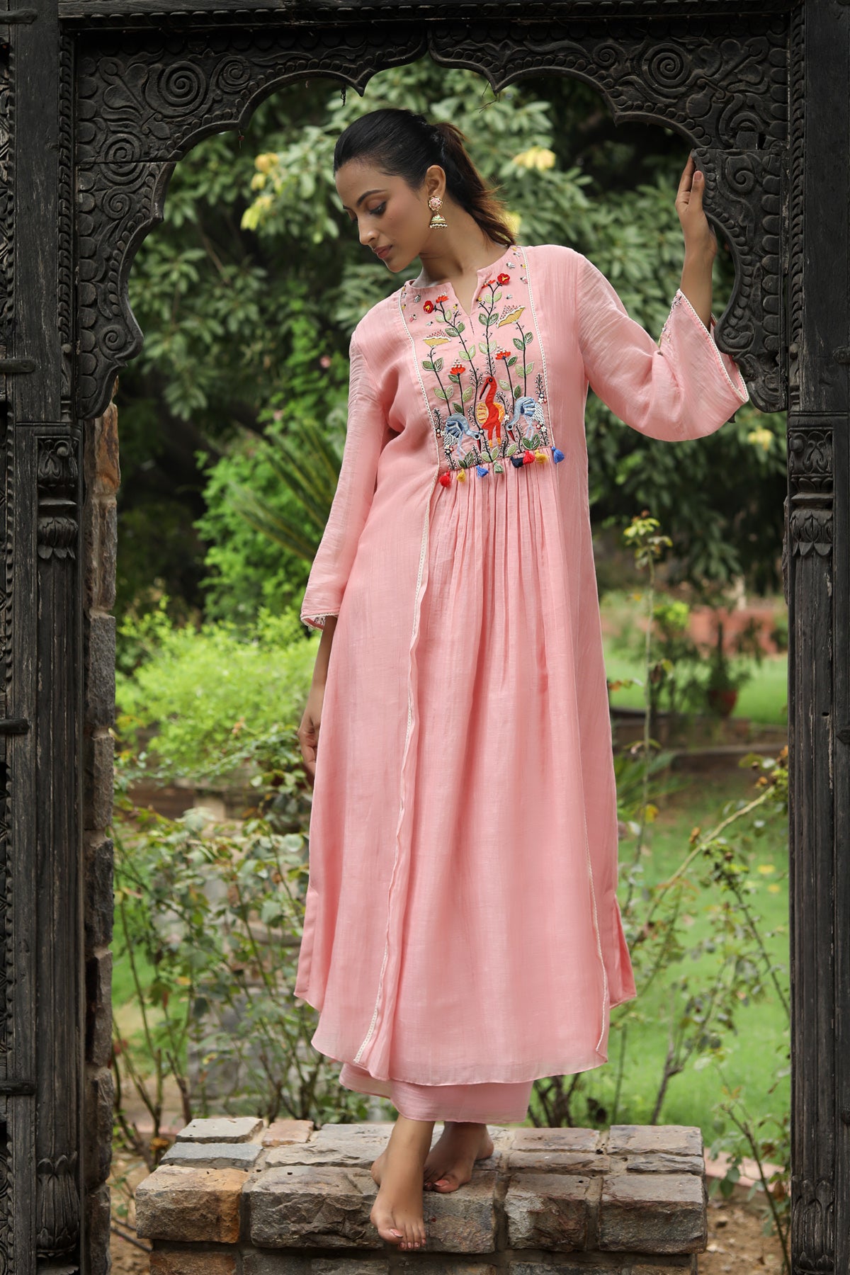 PAPEEHA  ICE PINK  KURTA SETS