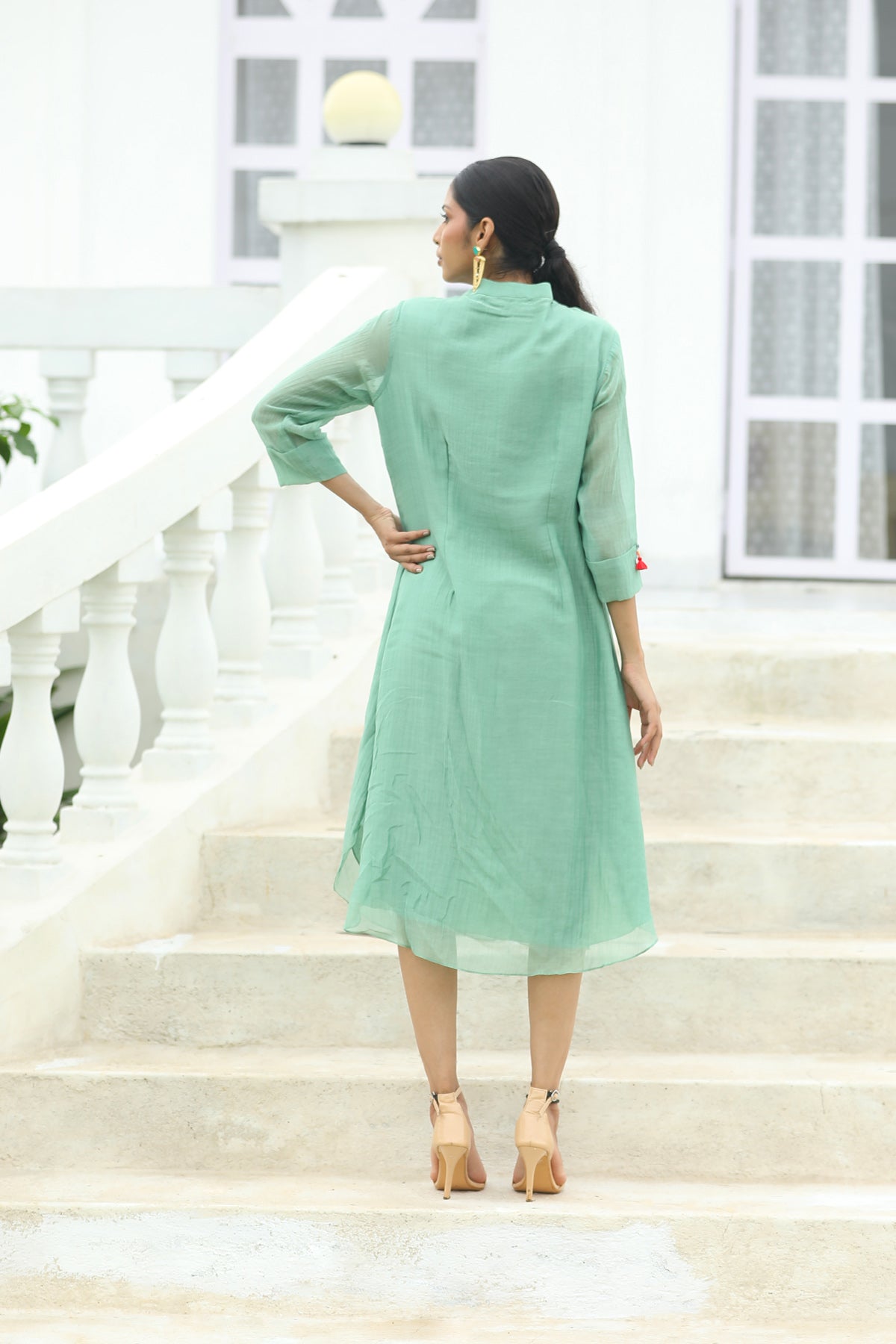 MERAKI MINT GREEN KAFTAN SETS