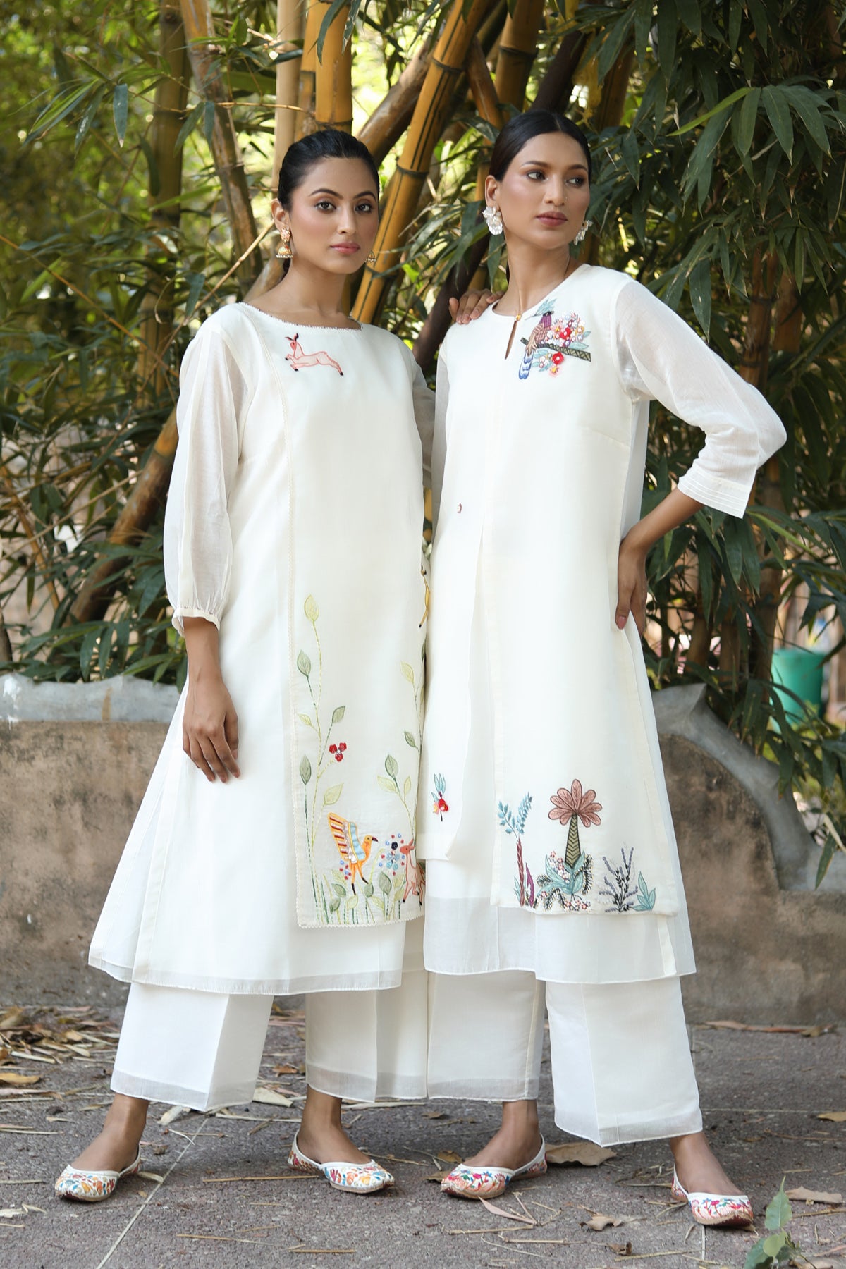 PAPEEHA WHITE  KURTA SETS