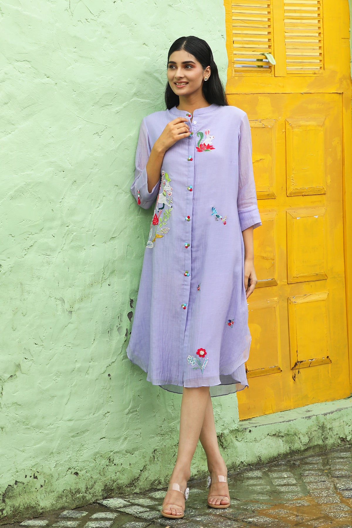 MERAKI LILAC TUNIC SET