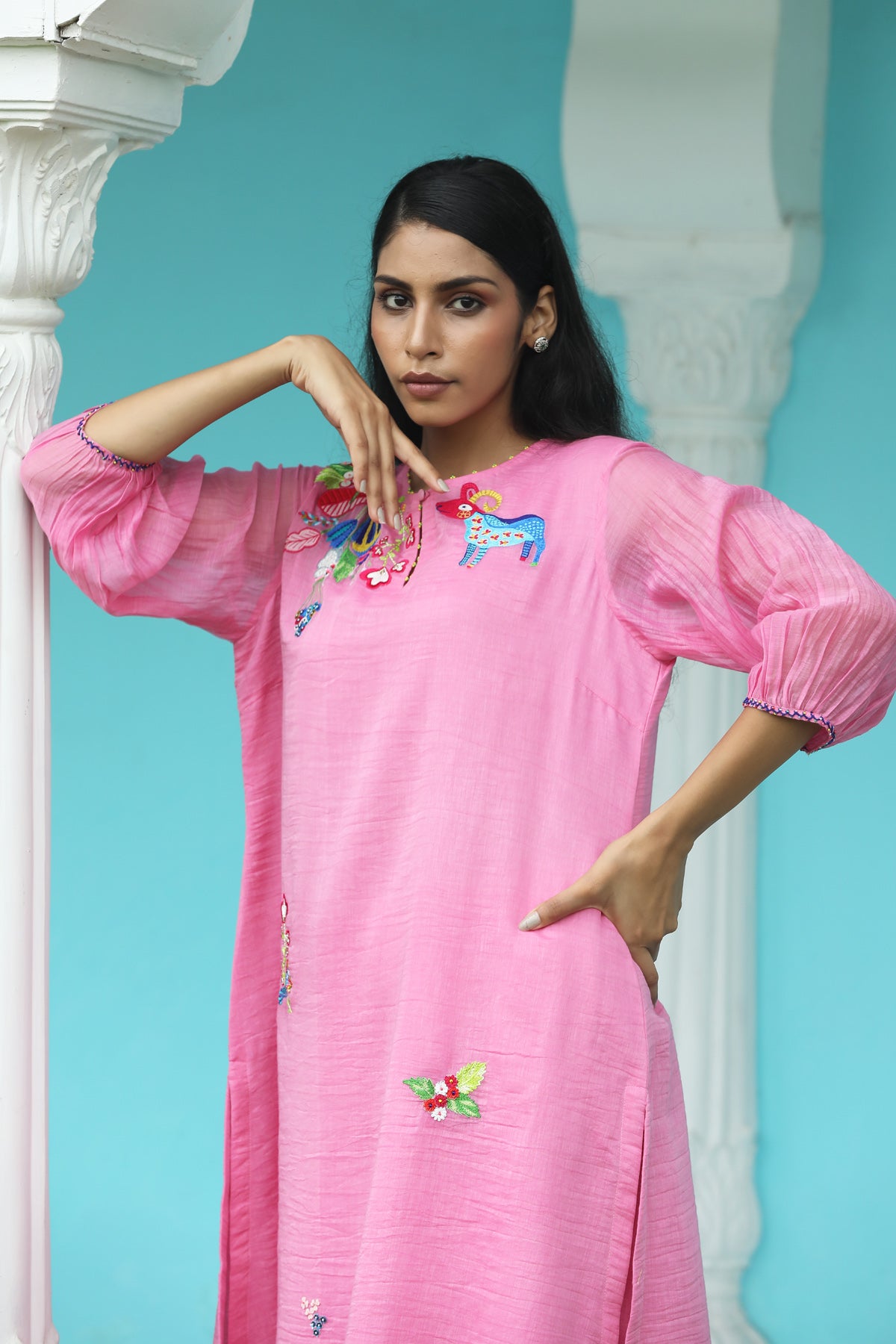 MERAKI ROYAL PINK KURTA SET