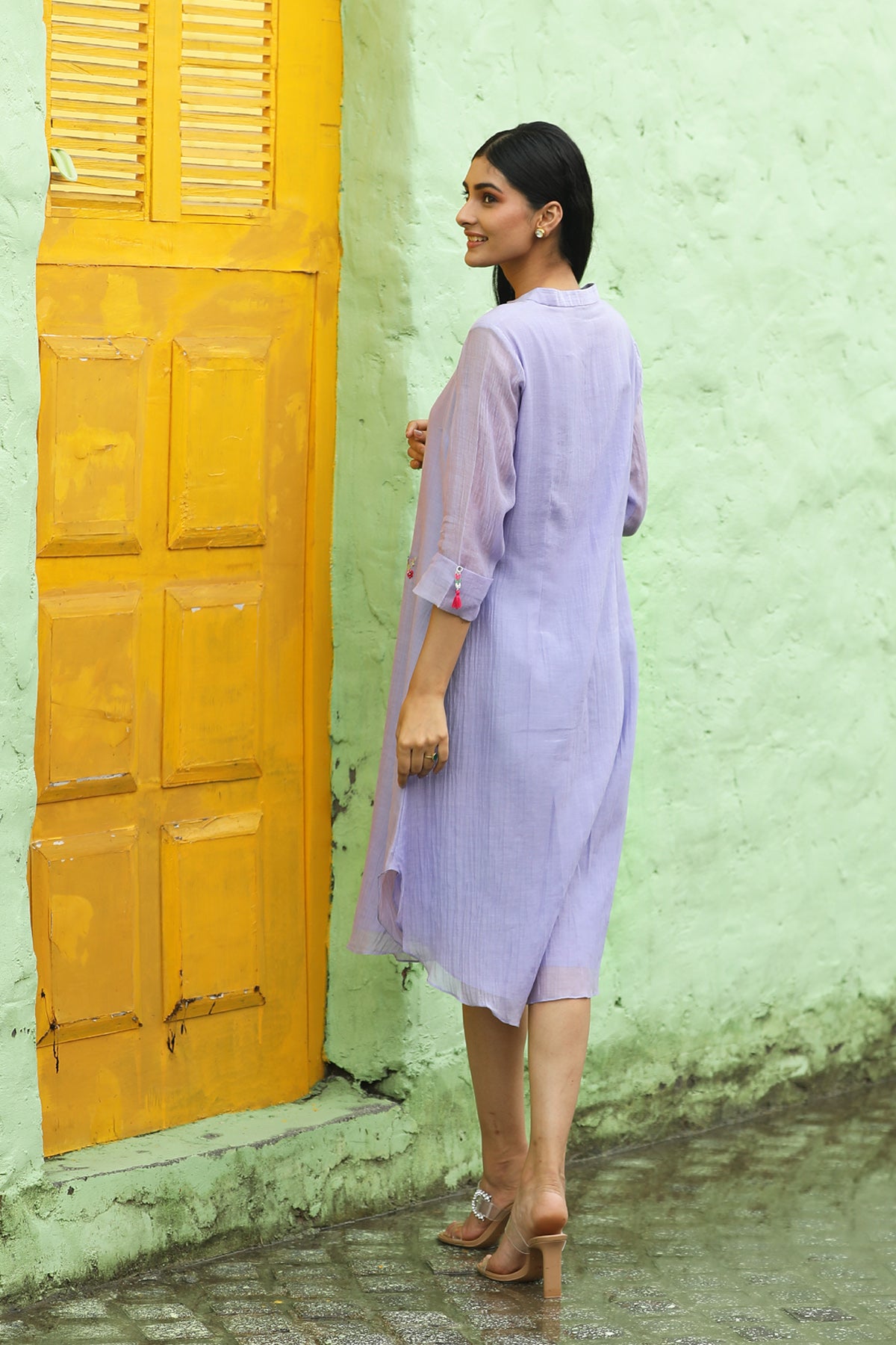 MERAKI LILAC TUNIC SET