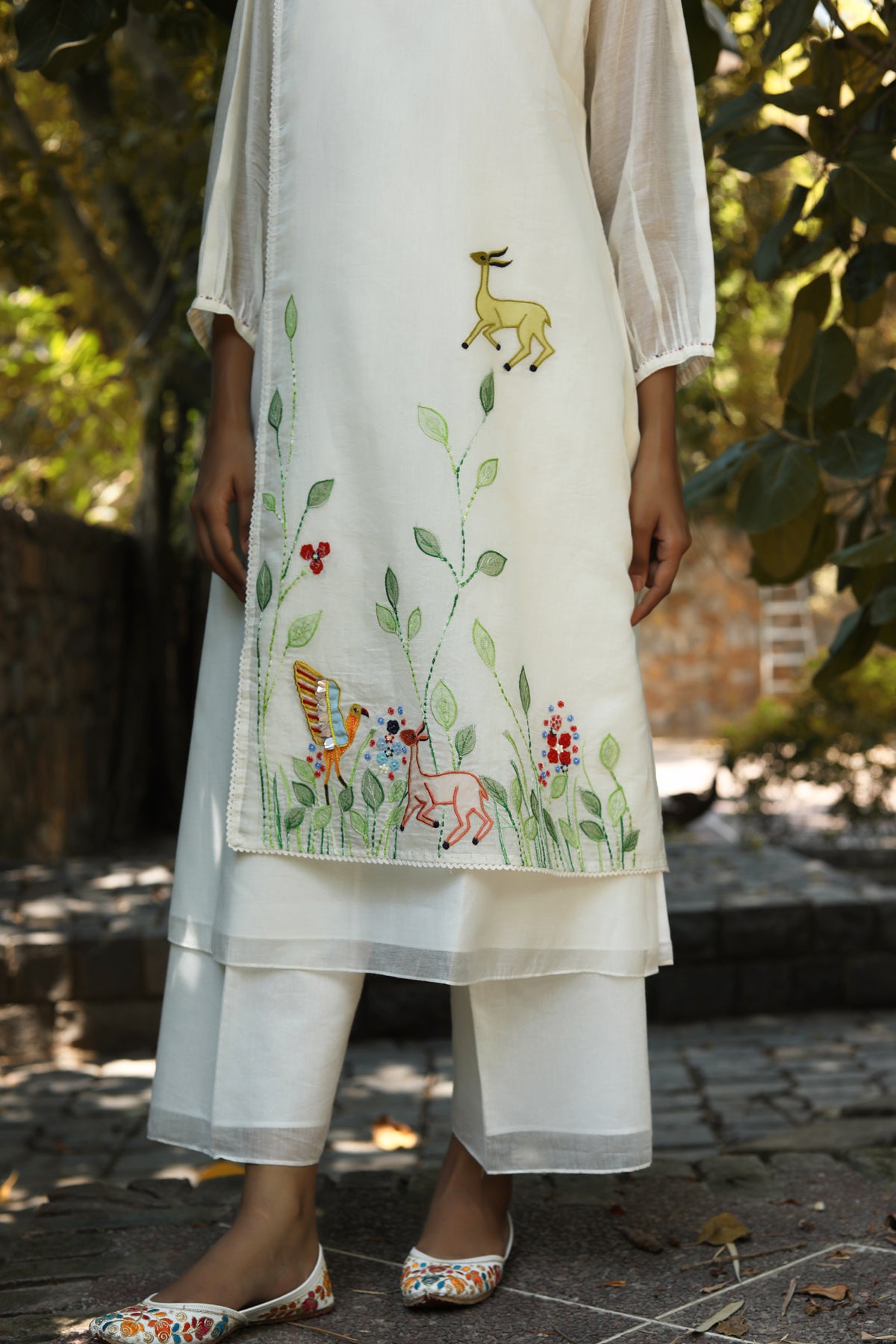 PAPEEHA WHITE  KURTA SETS