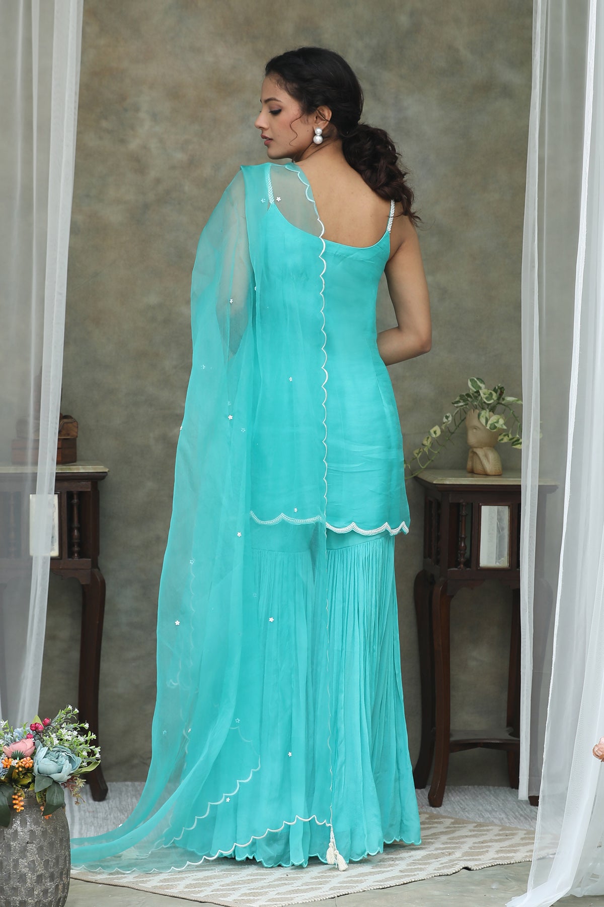 NAZM Turquoise Orgenza Sharara