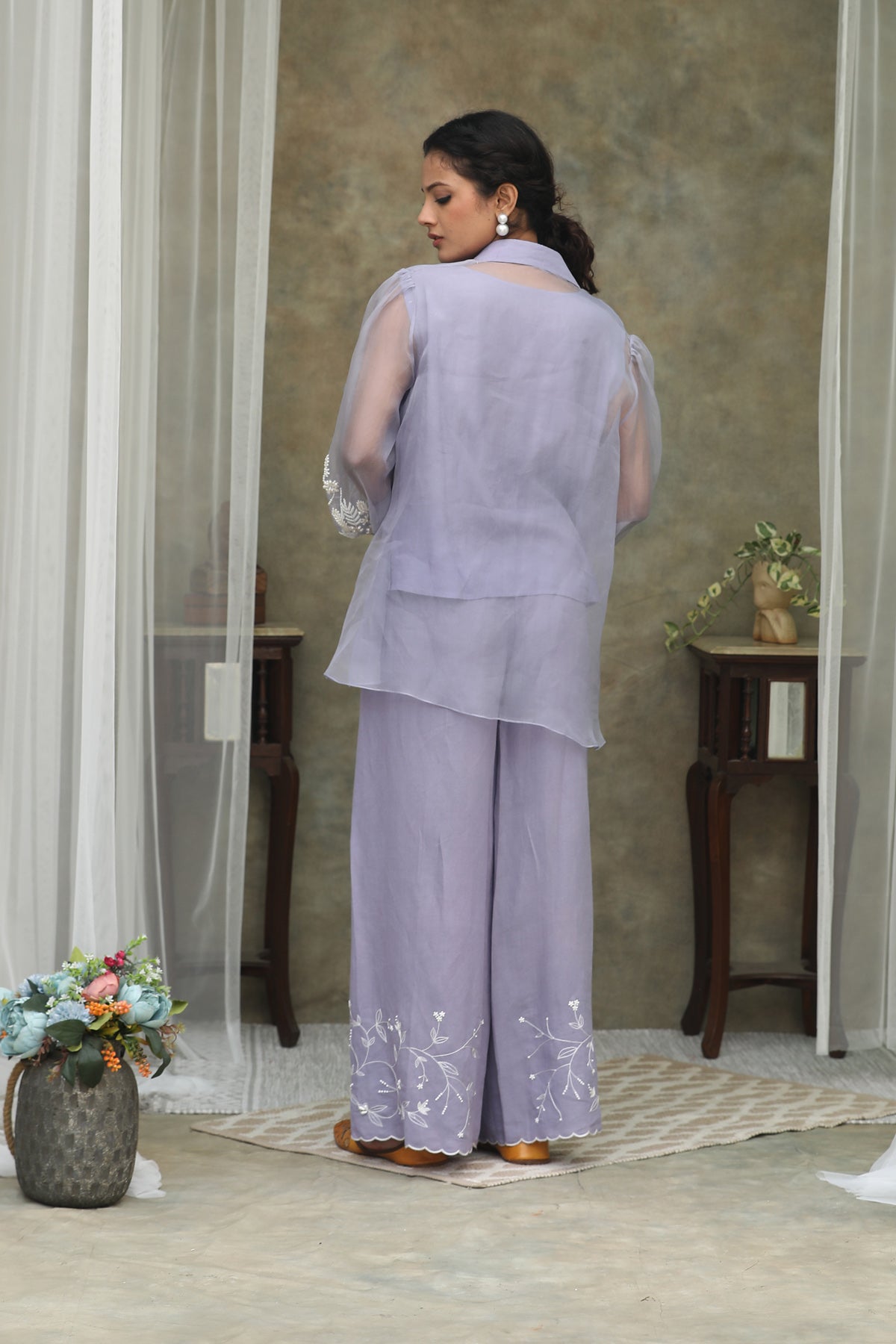 Nazm LILAC Organza Co-Ords Set